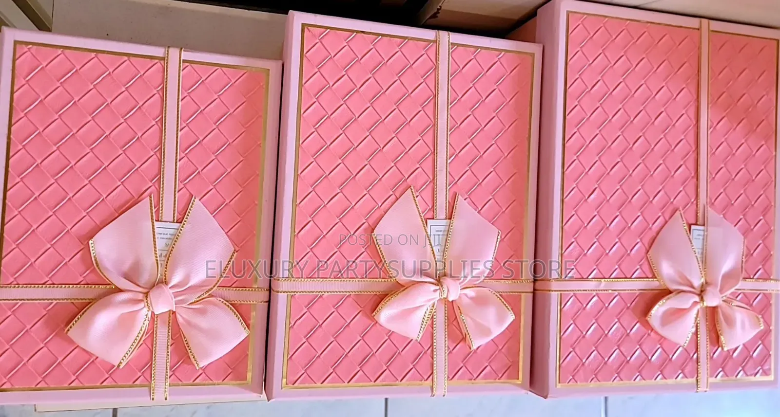 Pink Bow Gift Box Set