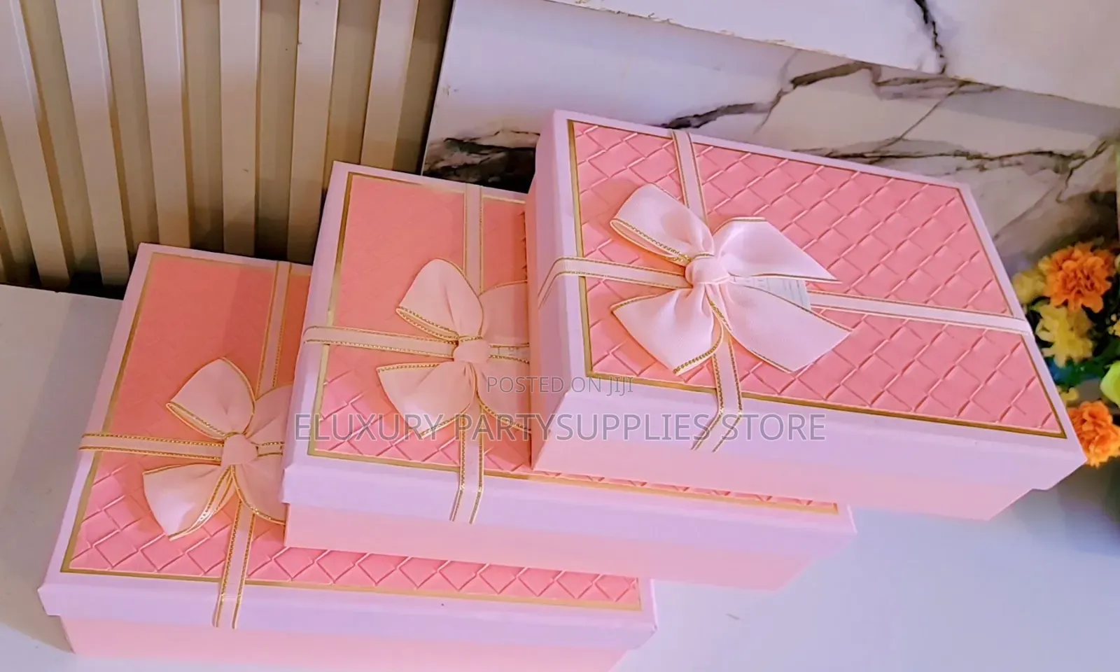 Pink Bow Gift Box Set