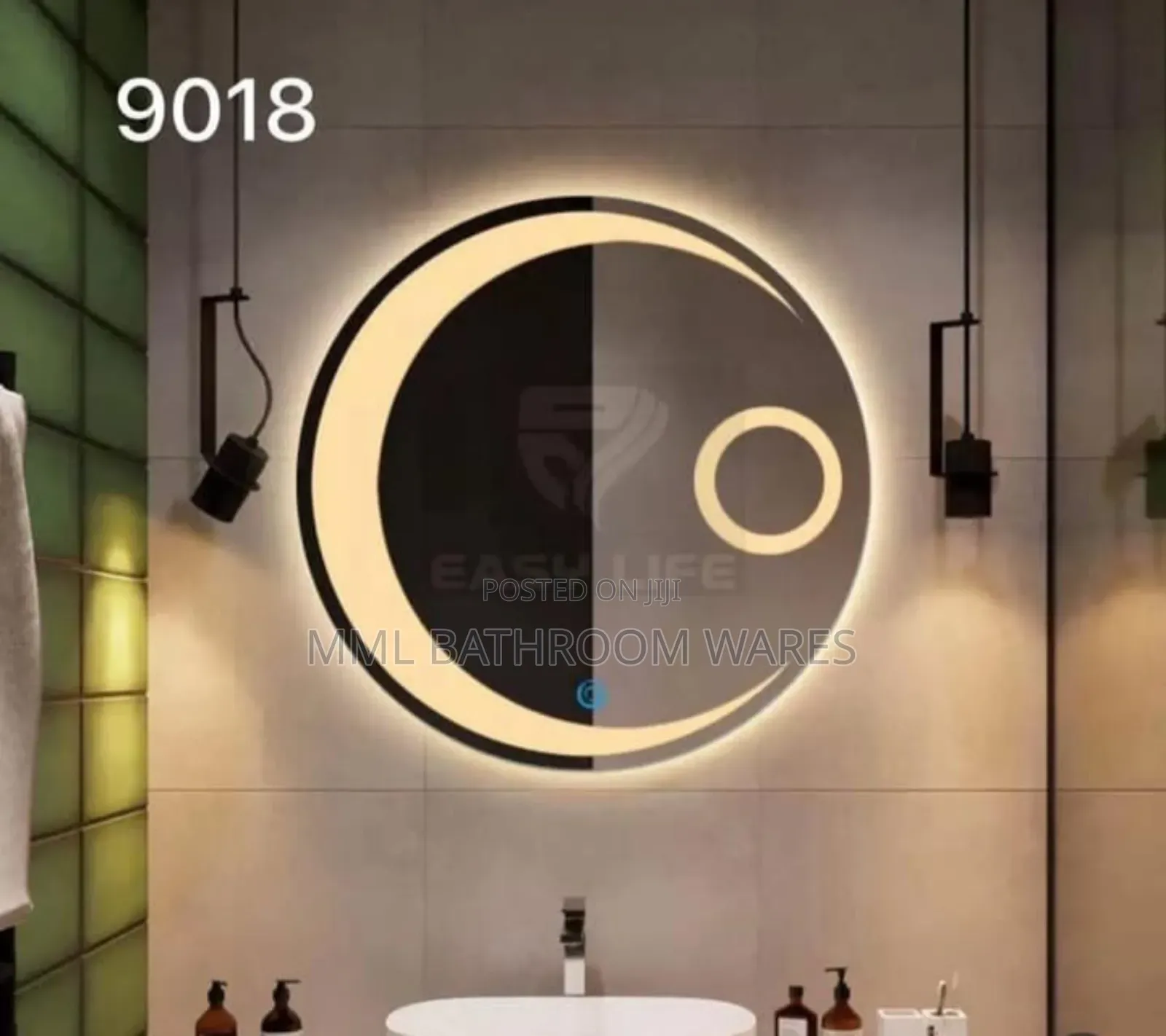 Crescent Moon 3 Lights Led Mirrors
