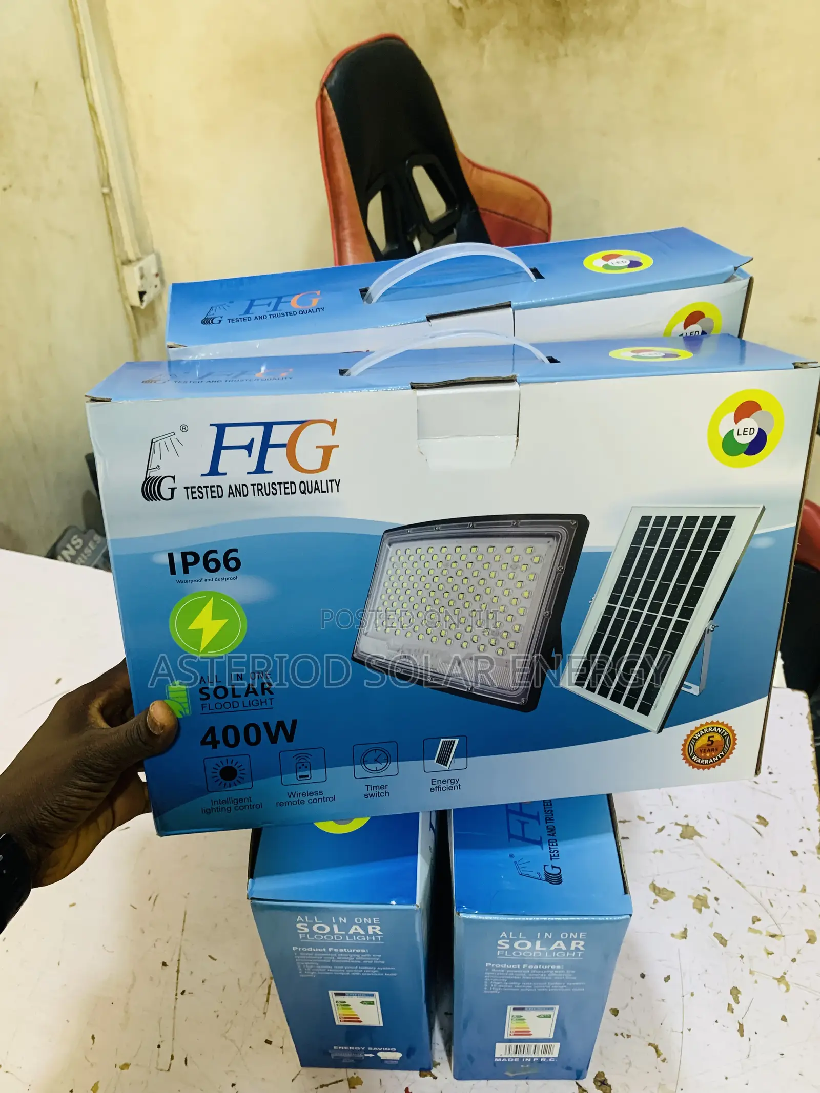 400watts All in One Solar Floodlights