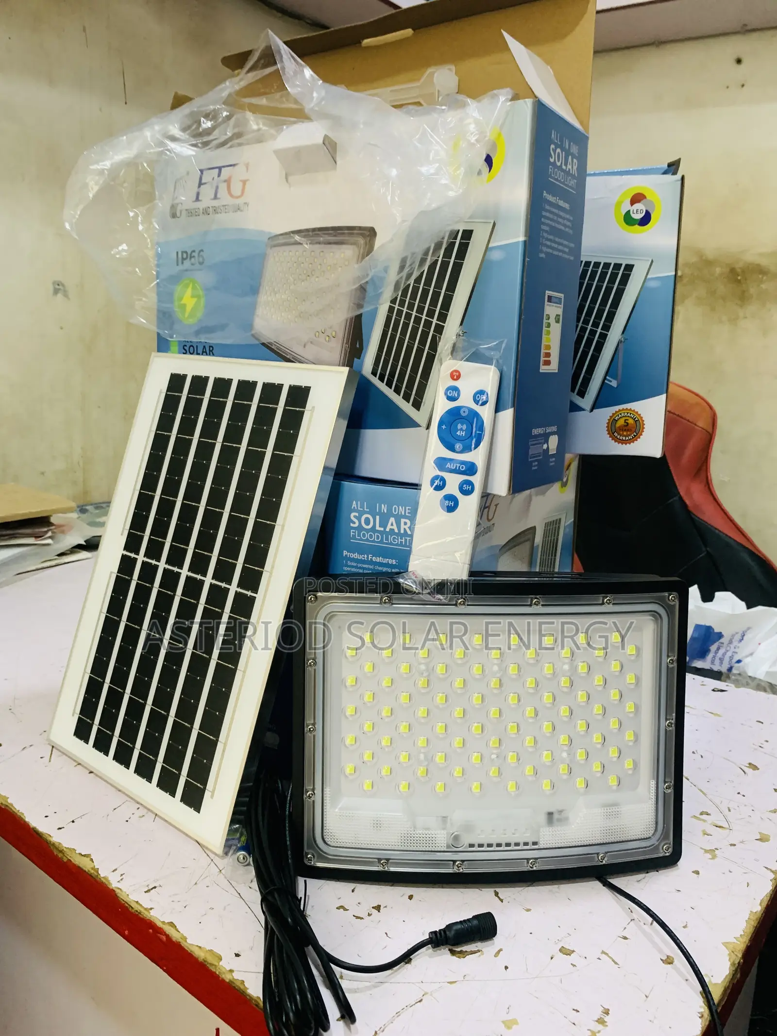 400watts All in One Solar Floodlights