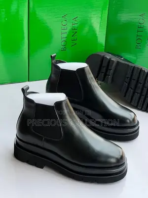High Quality Double Sole Bottega Leather Boot
