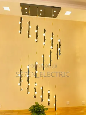 Led Dropping Chandelier Staircase Light