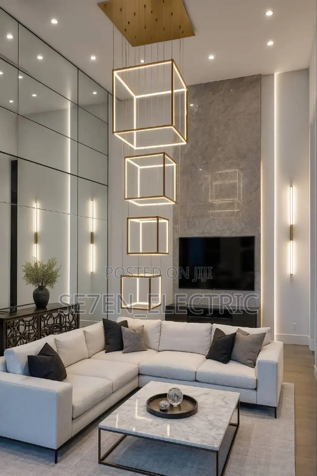 Cube Shaped Led Dropping Light