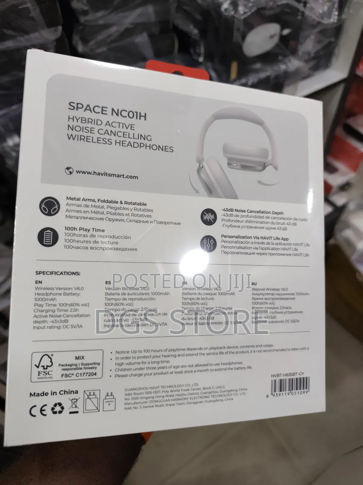 Havit Space Nc01h Bluetooth Headphone Anc