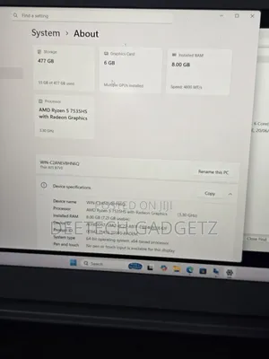 Laptop MSI 8GB AMD Ryzen 5 SSD 512GB