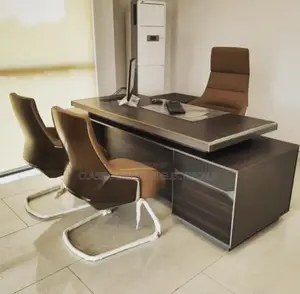 Office Table With Two Visitors Chair  Combination