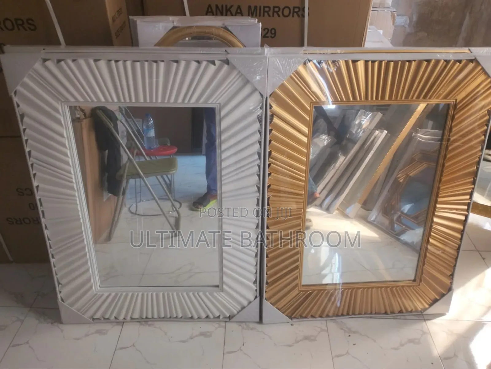 Unique Design Wall Mounted Bathroom Mirror Without Light