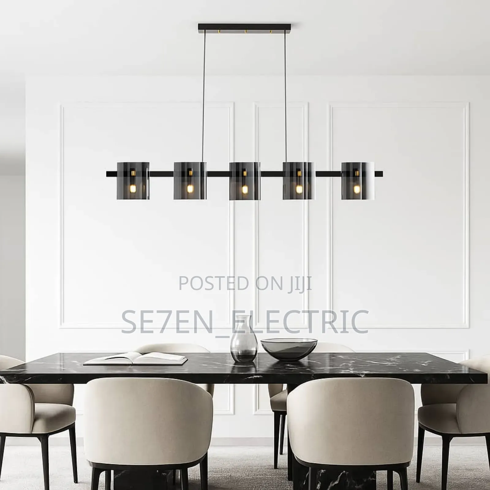 Simple Living Crystal Glass Dropping Chandelier