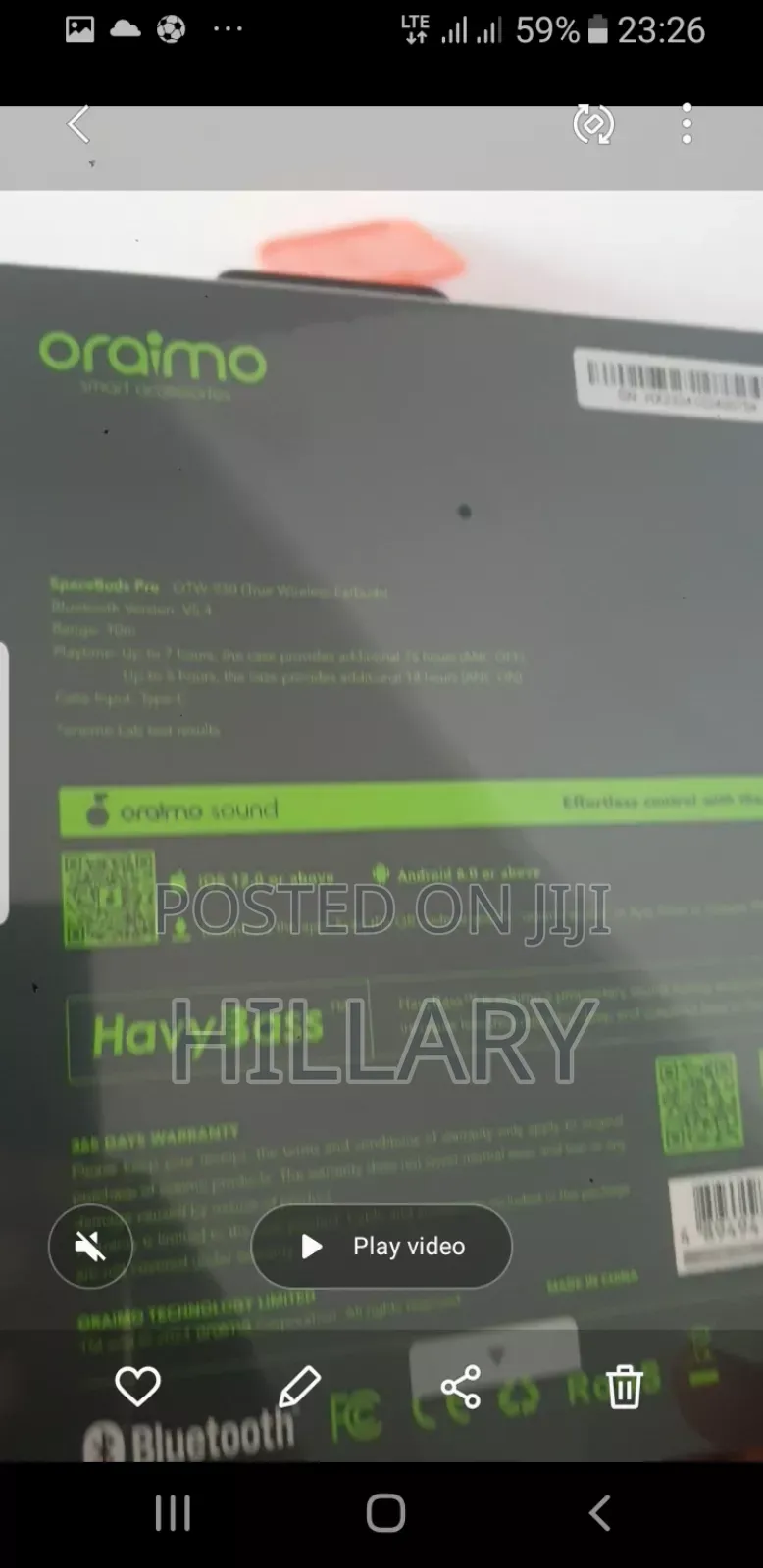 Ooraimo Spacebuds Pro.
