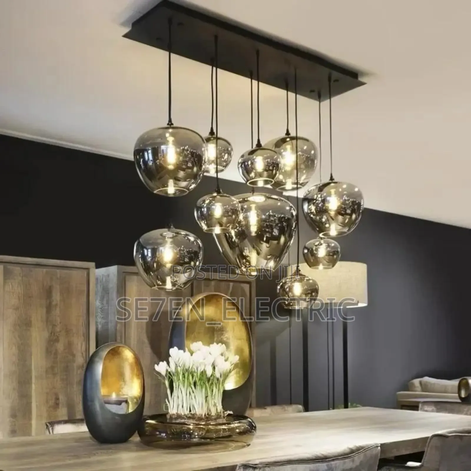 Laver Glass Dropping Chandelier