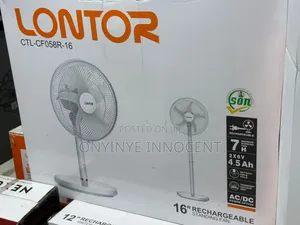 Lontor 16" Rechargeable Standing Fan (Ctl-Cf058r-16)