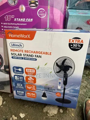 Homeworx 18" Solar Standing Fan