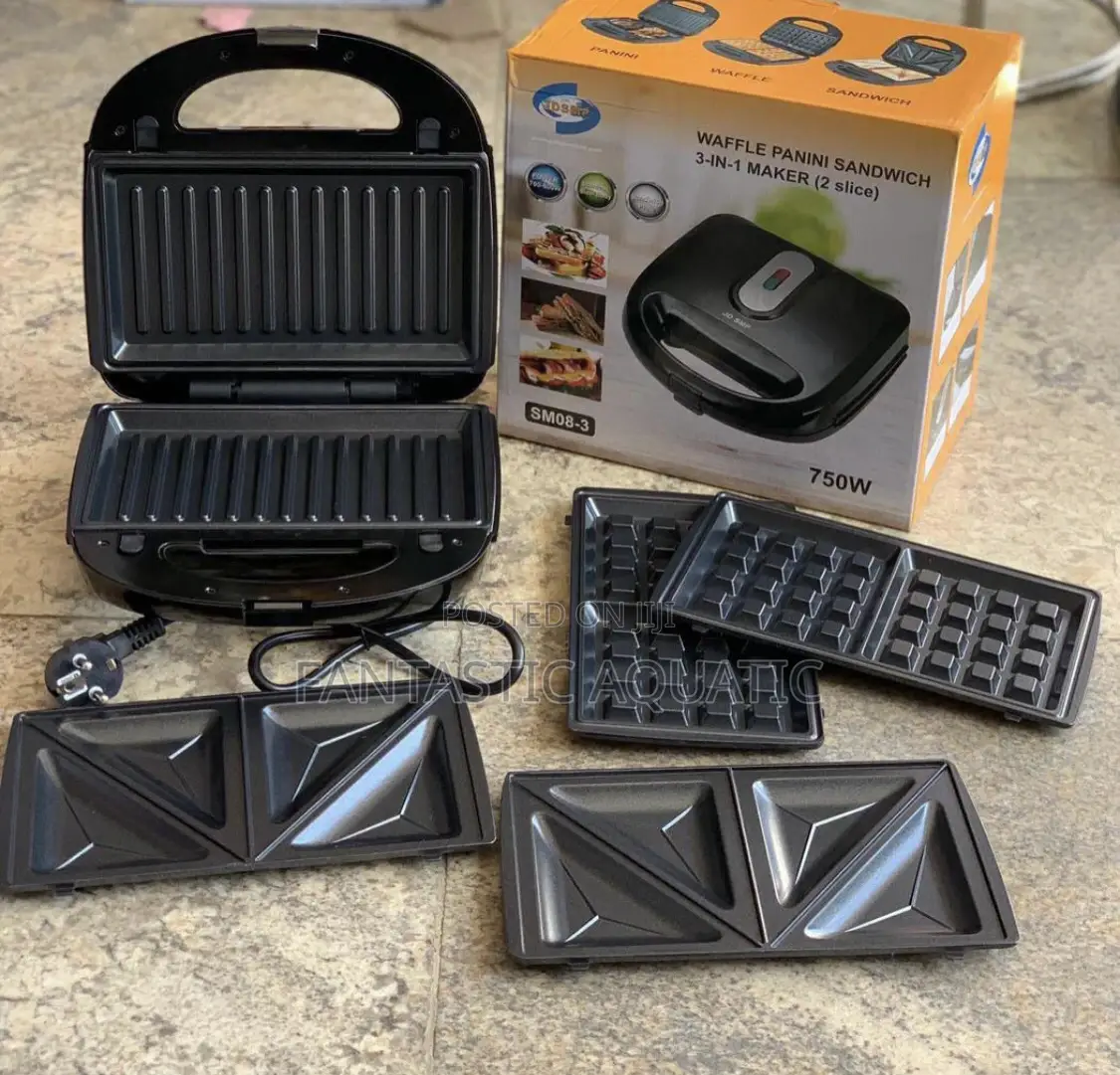 3-1in-1multi-Functional Sandwich Maker 750watts