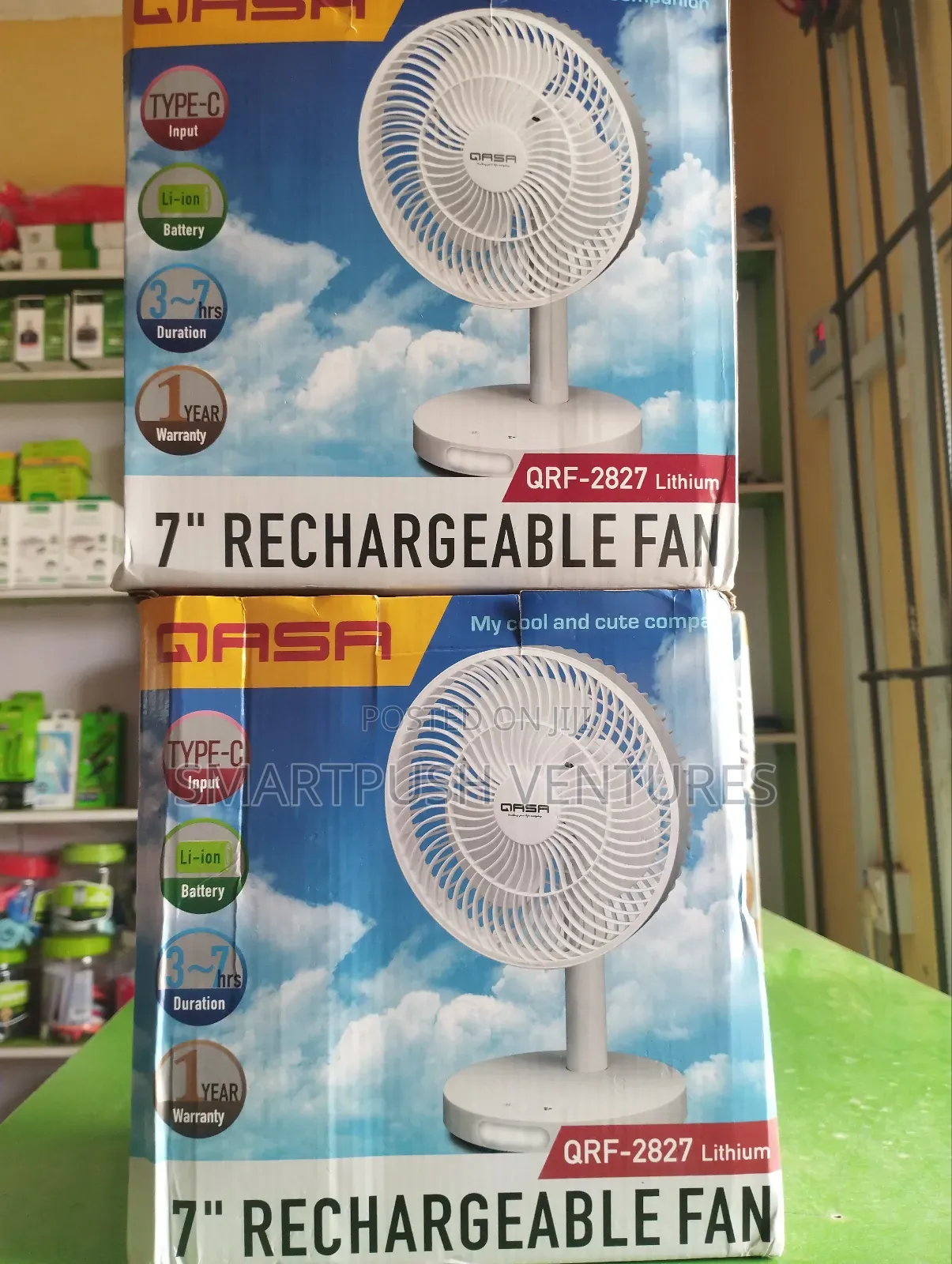 Rechargeable Table Fan