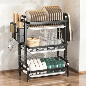 3 Layers Multifunctional Bowl Rack