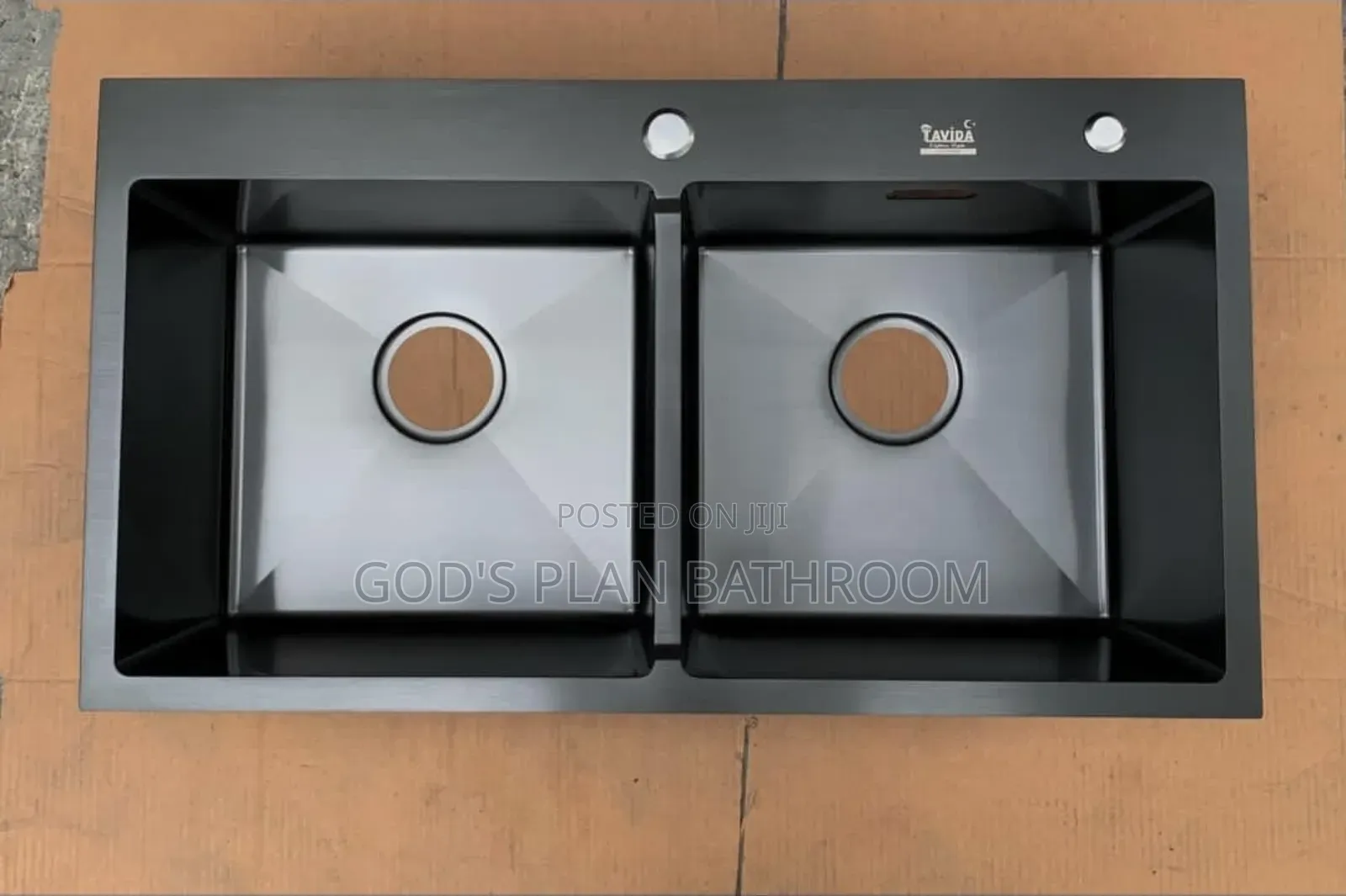 Black Double Kitchen Sink