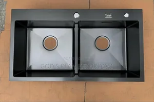 Black Double Kitchen Sink