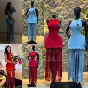 Luxury Detailed Woven Tassel Dress.Lin Size M L Xl XXL Fits 6-16