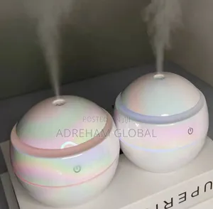Usb Air Humidifier Electric Aroma Diffuser Wood Mistmaker 7color Light