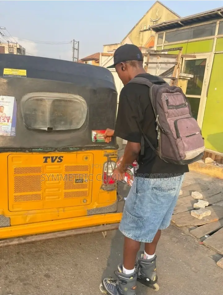 Sticker Pasting Flyer Sharing Agency