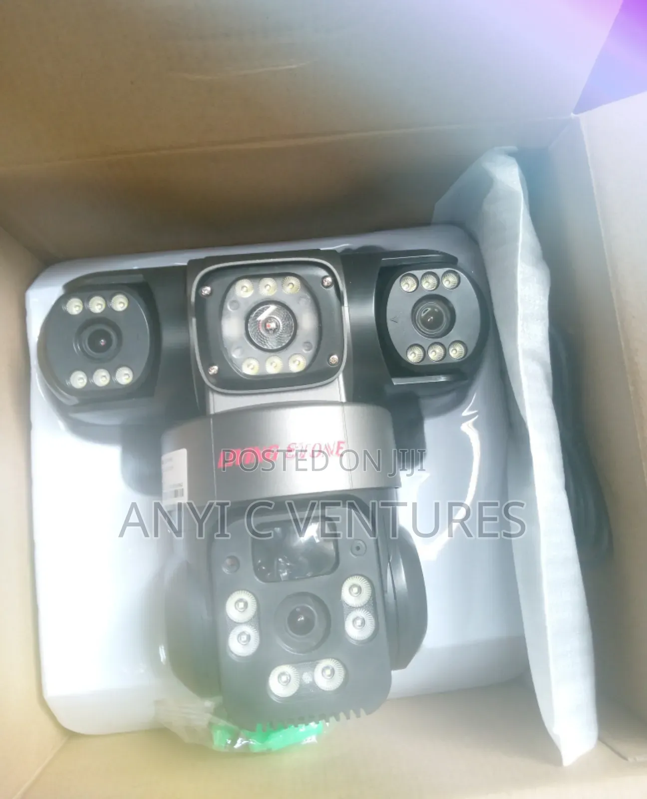 3 Lens Solar CCTV Camera