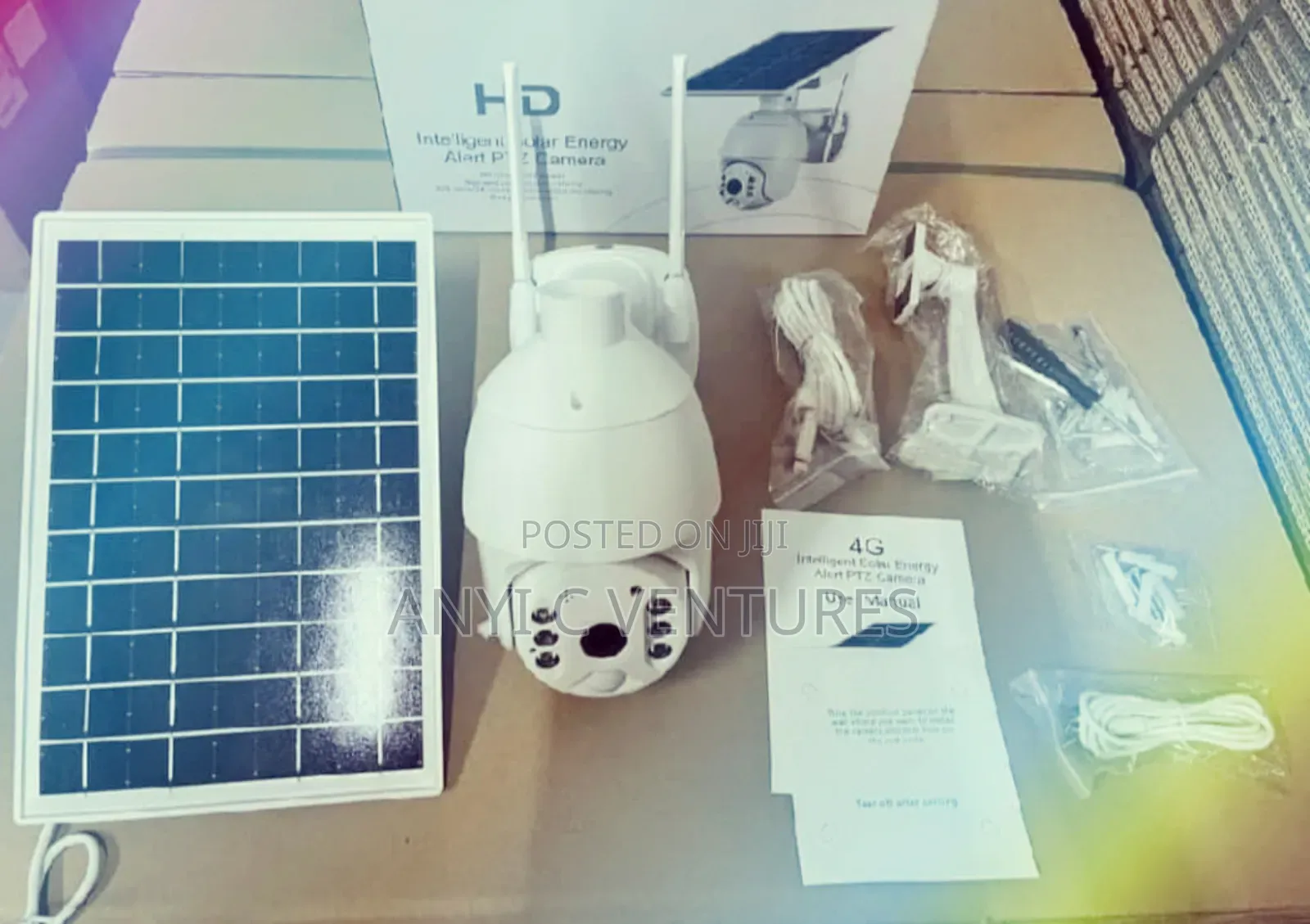 Single Lens Solar CCTV Camera