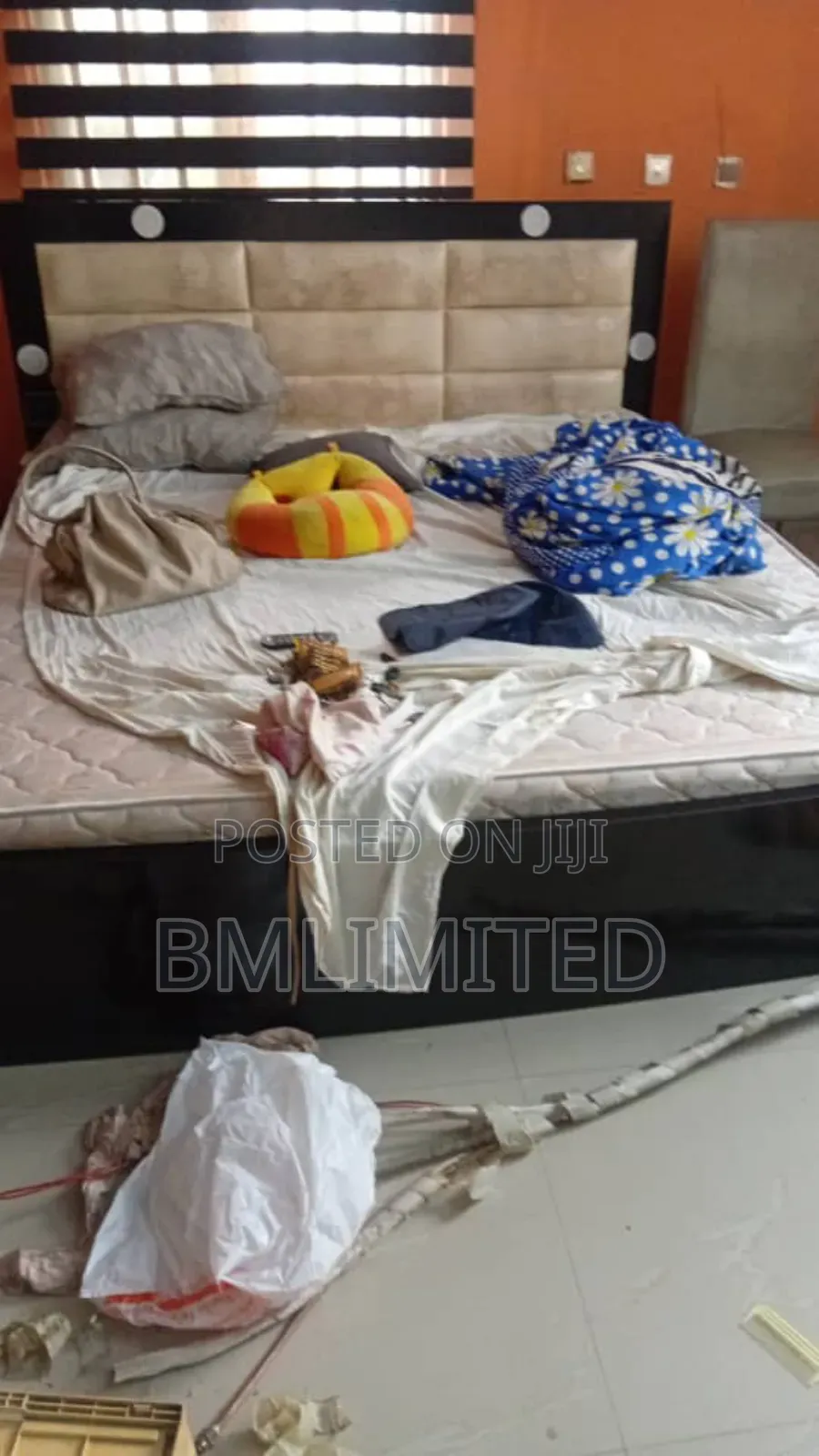 6 by 6 Bed and Mattress