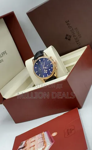 Chronograph Luxury Leather Strap Men’S Wrist Watch