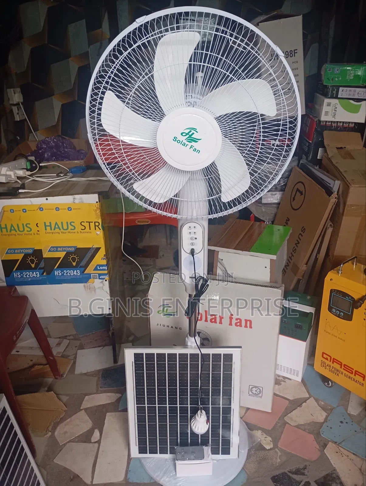 Solar Fan With Panel