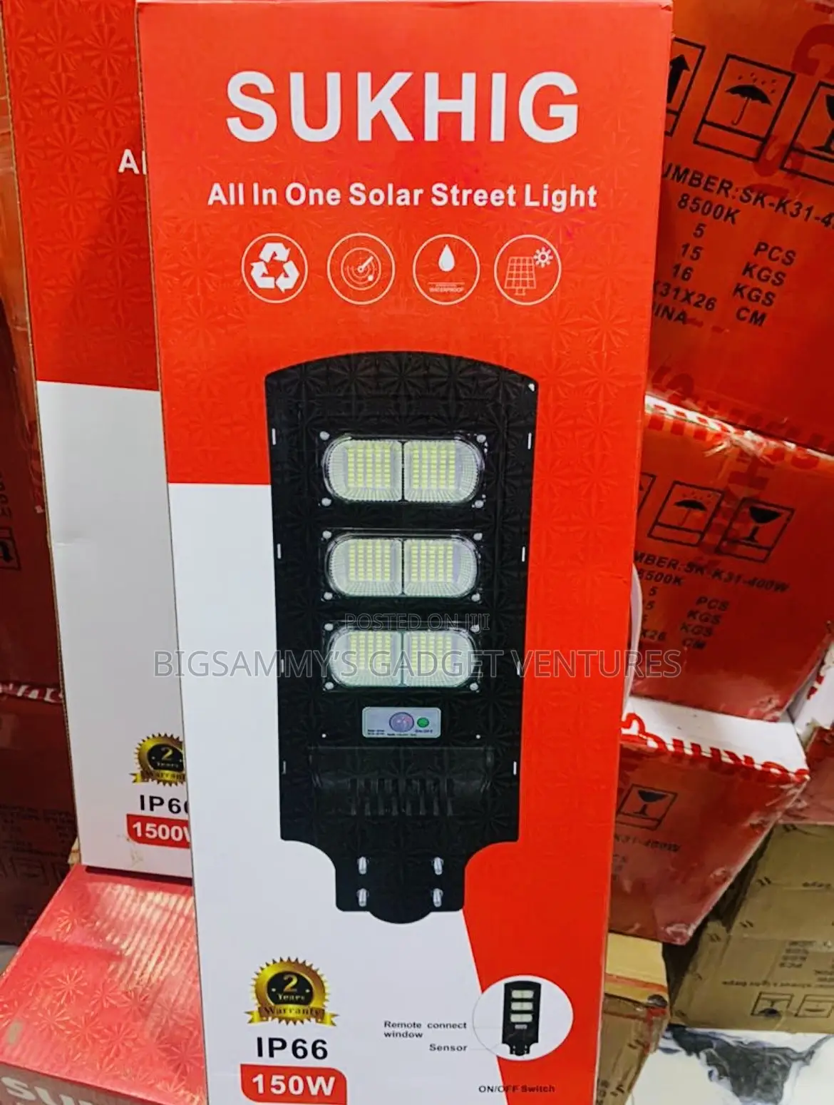 Sukhig 150watts Solar Street Light