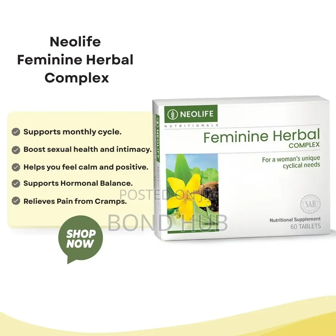 Feminine Herbal Complex 60 Tablets Single, Feminine Herbal Supplement
