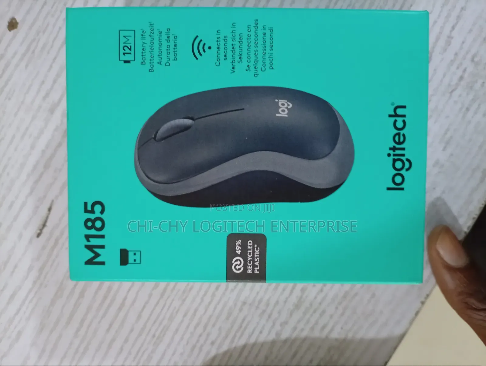 Logitech M185 Wireless Mouse – 2.4ghz Plug Play