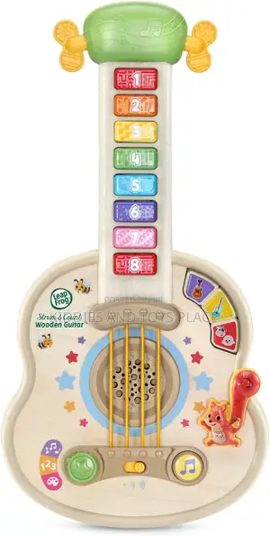 Leapfrog Strum and Count Wooden Guitar Musical Toddler Toy