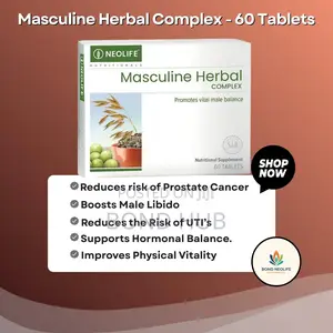Masculine Herbal Complex 60 Tablets Male Libido Boost Prostate Health