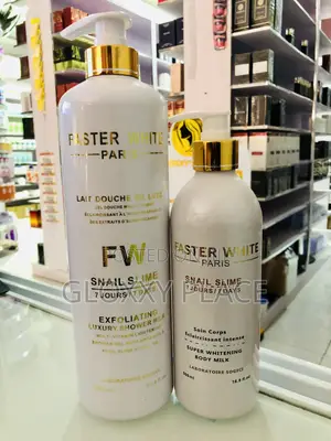 Faster White Snail Slime Lotion And Shower Milk (2 In 1)