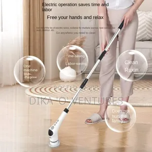 Electric Spin Scrubber, Cordless Cleaning Brush With Adjustable