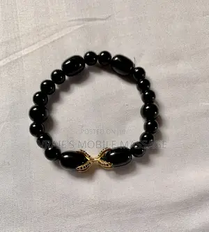 Midnight Obsidian Scorpion Bracelet