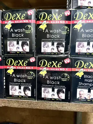 Dexe Hair Dye Shampoo *Black* - 25ml X 10 PCS (1 Pack)