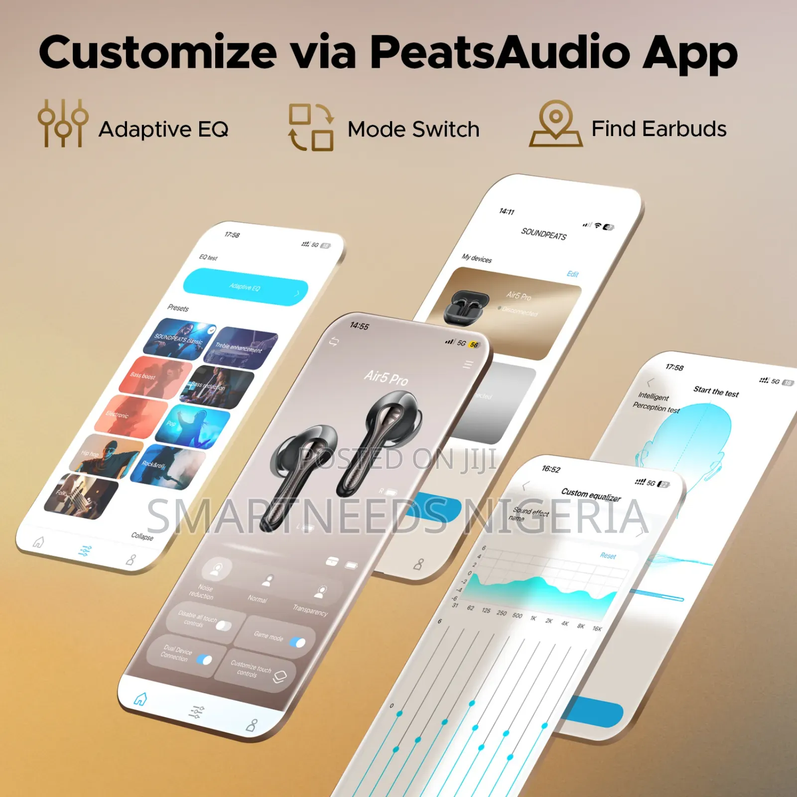 Soundpeats Air5 Pro, Ldac Aptx Lossless, Anc, Multipoint Connection
