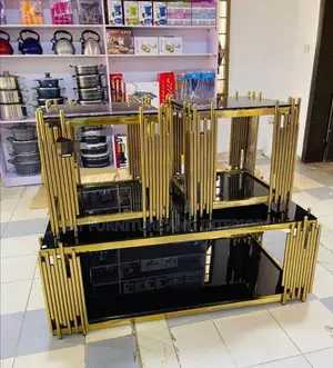 The Luxe 3in1 Gold Black Table Set – Your Home’S New Show‐Stopper!