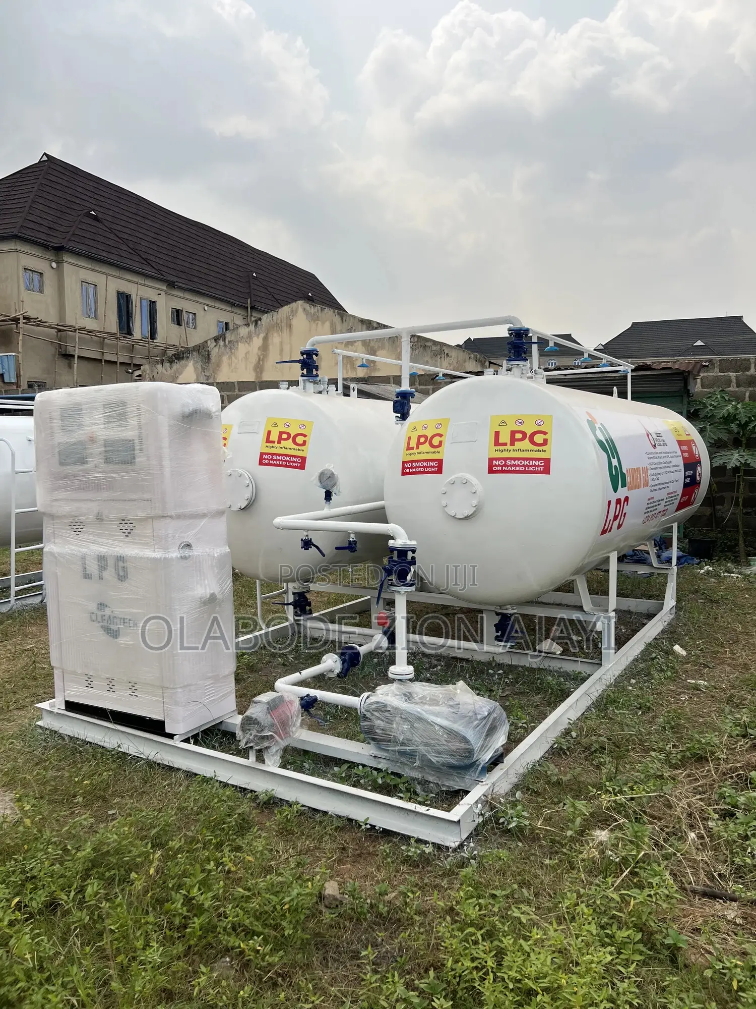 Complete Double 2.5tons (5tons ) LPG Tank With Foreign Auto Dispenser