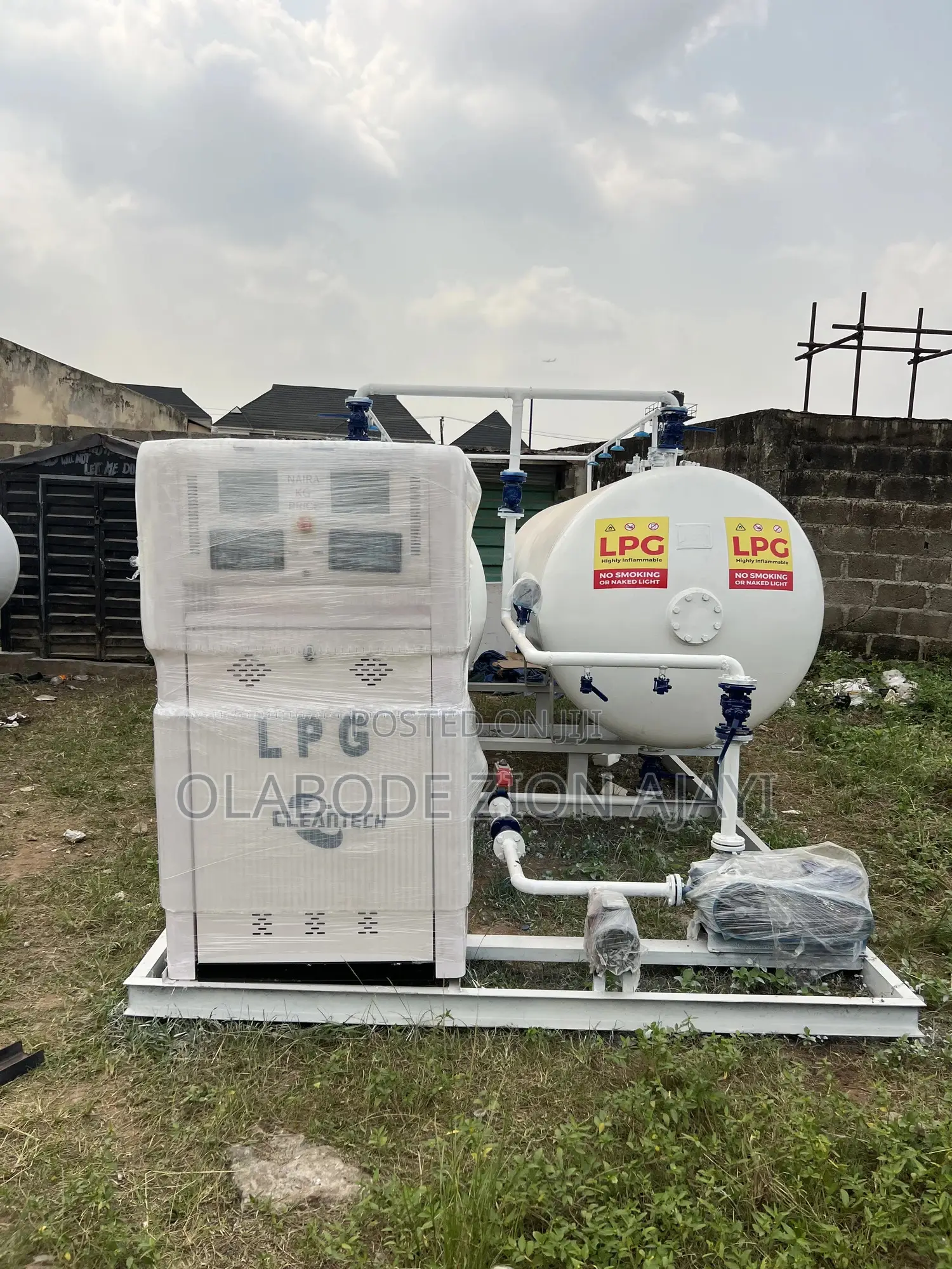 Complete Double 2.5tons (5tons ) LPG Tank With Foreign Auto Dispenser