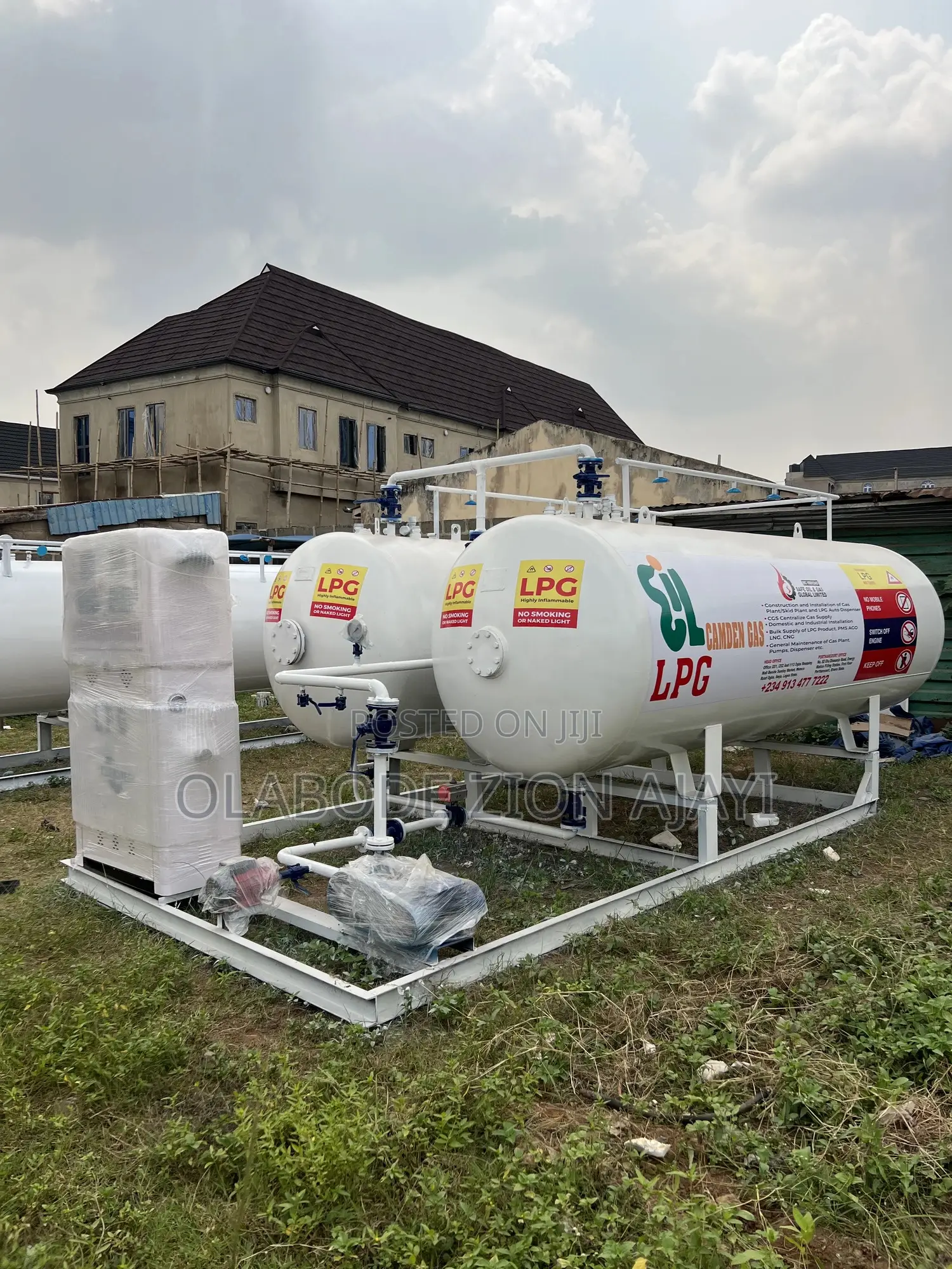 Complete Double 2.5tons (5tons ) LPG Tank With Foreign Auto Dispenser
