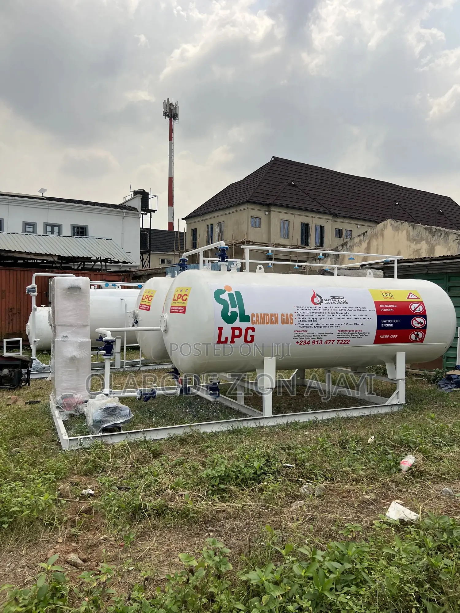 Complete Double 2.5tons (5tons ) LPG Tank With Foreign Auto Dispenser