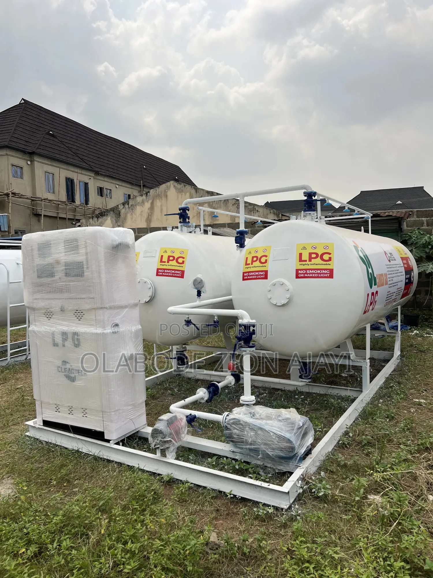 Complete Double 2.5tons (5tons ) LPG Tank With Foreign Auto Dispenser