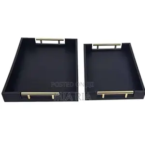 Quality 3in1 Bamboo Black Tray