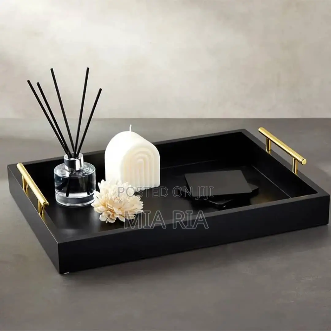 Quality 3in1 Bamboo Black Tray