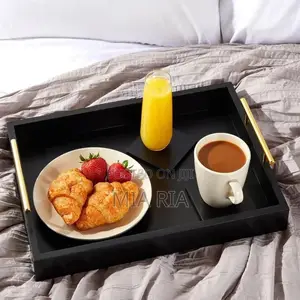 Quality 3in1 Bamboo Black Tray