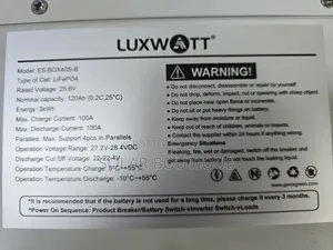 3kwh 24v Luxwat Lithium Ion Battery